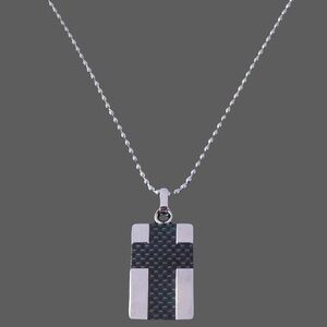 Stainless Steel Cross Pendant Necklace